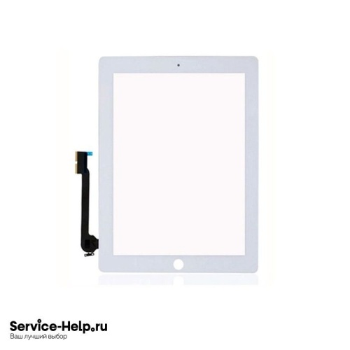 Тачскрин для iPad 3 / iPad 4 в сборе с кнопкой HOME (белый) ORIG Завод * купить оптом
