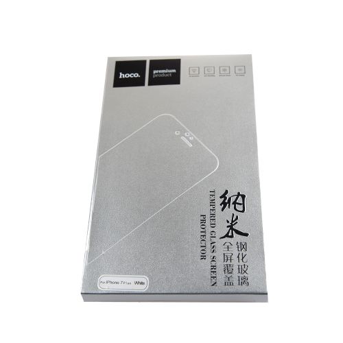 Стекло защитное для iPhone 7 Plus/8 Plus GH7 закалённое с рамкой (белый) Hoco* купить оптом