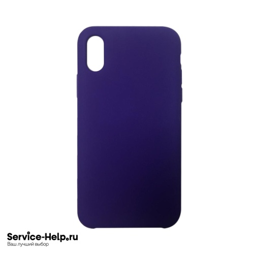 Чехол Silicone Case для iPhone X / XS (фиолетовый) №30 COPY AAA+ купить оптом