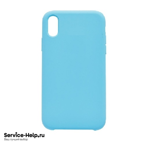 Чехол Silicone Case для iPhone XR (голубой) без логотипа №16 COPY AAA+* купить оптом