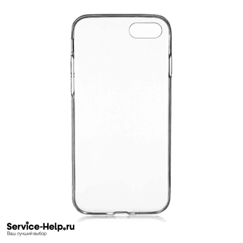 Чехол Silicone Case для iPhone 7 Plus/8 Plus (глянцевый прозрачный мягкий) ORIG Завод купить оптом