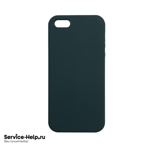 Чехол Silicone Case для iPhone 5 / 5S / SE (зелёный мох) без логотипа №49 COPY AAA+ купить оптом