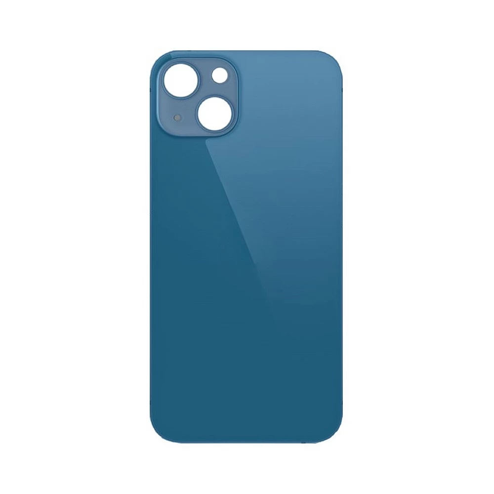 Задняя крышка для iPhone 13 (синий) (ув. вырез камеры) + (СЕ) + логотип ORIG Завод купить оптом
