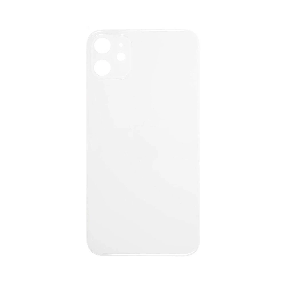Задняя крышка для iPhone 11 (белый) (ув. вырез камеры) + (СЕ) + логотип ORIG Завод купить оптом рис 1