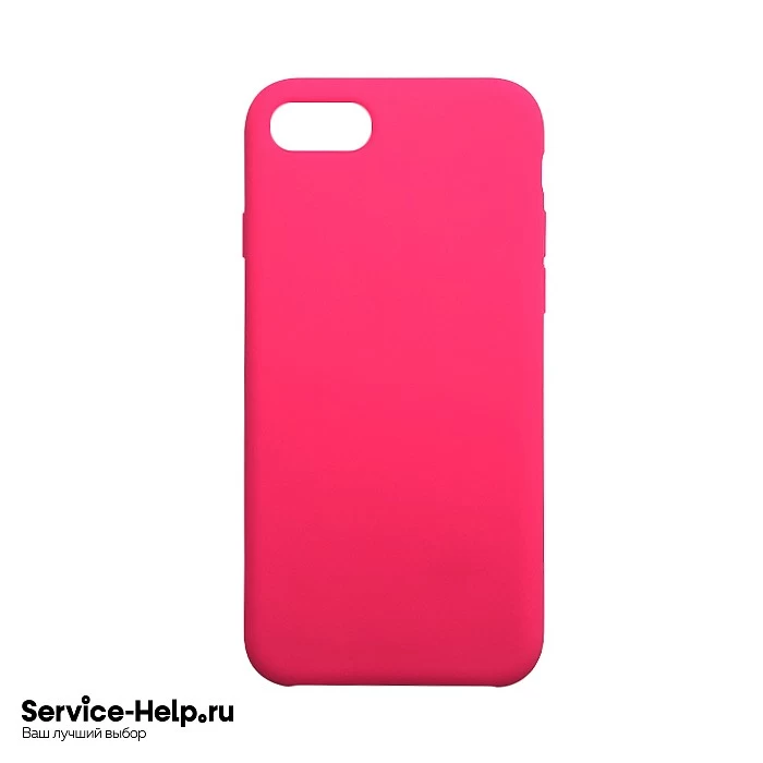 Чехол Silicone Case для iPhone 7 / 8 (кислотно-розовый) без логотипа №47 COPY AAA+* купить оптом рис 1