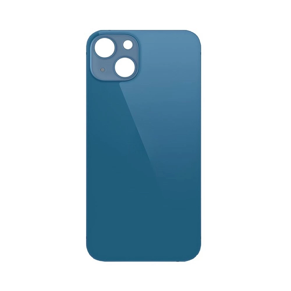 Задняя крышка для iPhone 13 Mini (синий) (ув. вырез камеры) + (СЕ) + логотип ORIG Завод купить оптом рис 1