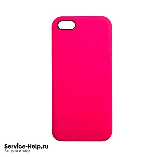 Чехол Silicone Case для iPhone 5 / 5S / SE (кислотно-розовый) без логотипа №47 COPY AAA+* купить оптом