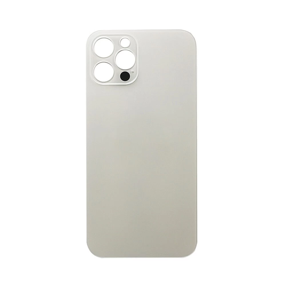Задняя крышка для iPhone 12 PRO MAX (белый) (ув. вырез камеры) + (СЕ) + логотип ORIG Завод купить оптом рис 1