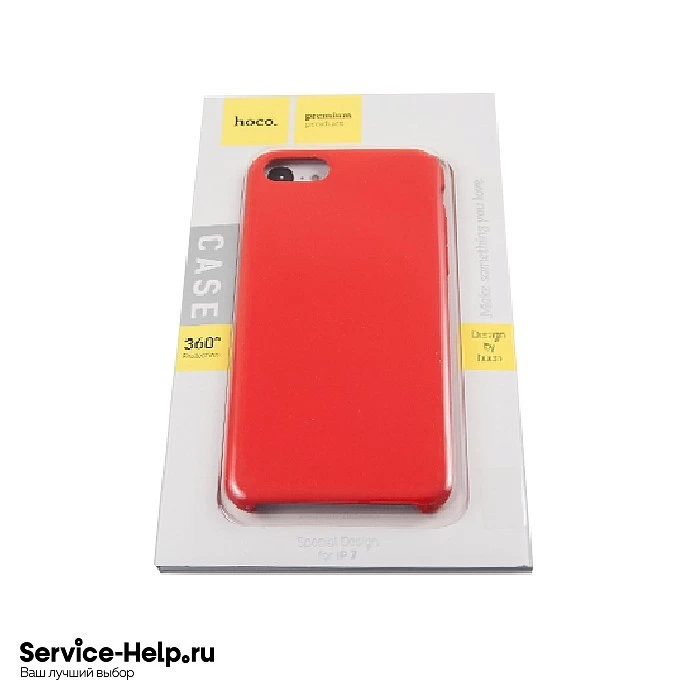 Чехол Silicone Case для iPhone 7 Plus / 8 Plus (без логотипа) Hoco (красный) ORIG Завод* купить оптом