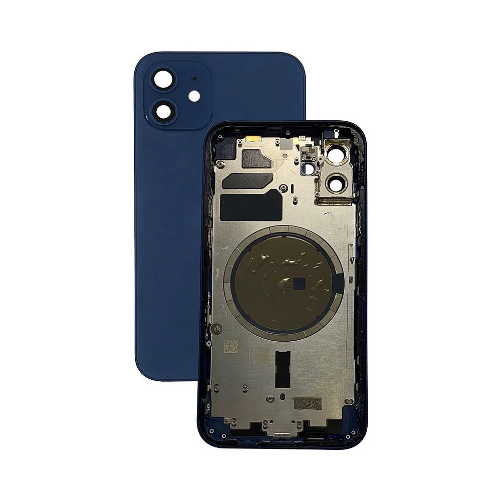 Корпус для iPhone 12 (синий) ORIG Завод (CE) + логотип купить оптом