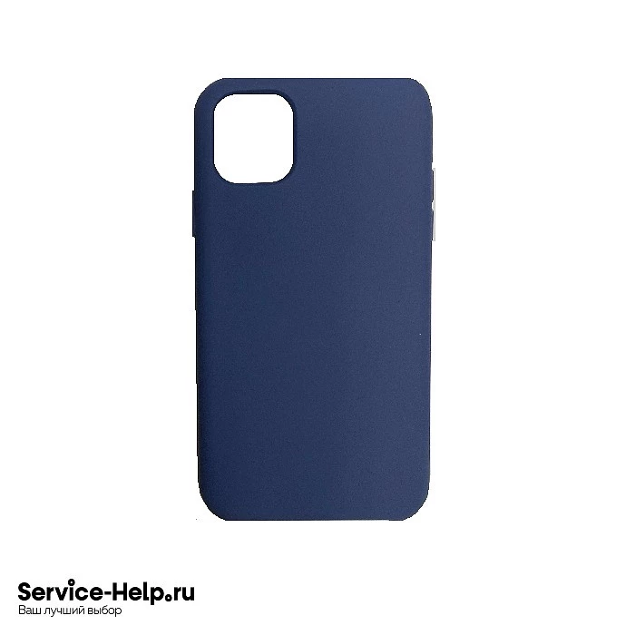 Чехол Silicone Case для iPhone 12 / 12 PRO (синяя сталь) закрытый низ без логотипа №57 COPY AAA+* купить оптом рис 1