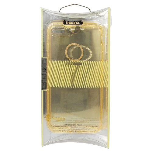 Чехол для iPhone 7 Plus / 8 Plus силиконовый "Sunshine" Remax (прозрачный / жёлтый)* купить оптом