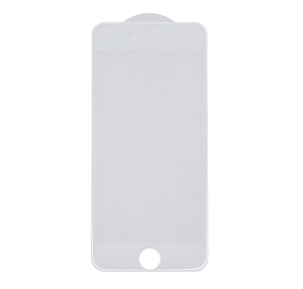 Стекло защитное 3D для iPhone 6 Plus/6S Plus (белый) с защитой динамика от пыли* купить оптом рис 1