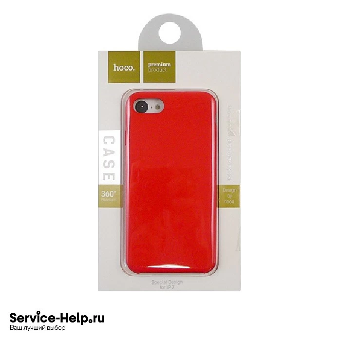 Чехол Silicone Case для iPhone 7 / 8 (без логотипа) Hoco (красный) ORIG Завод* купить оптом