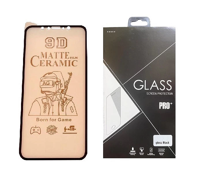 Защитная плёнка для iPhone 7/8/SE2 CERAMIC MATTE (матовая) (чёрный) купить оптом рис 1