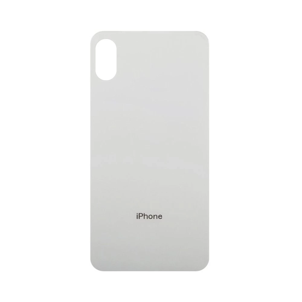 Задняя крышка для iPhone X (белый) (ув. вырез камеры) + (СЕ) + логотип ORIG Завод купить оптом