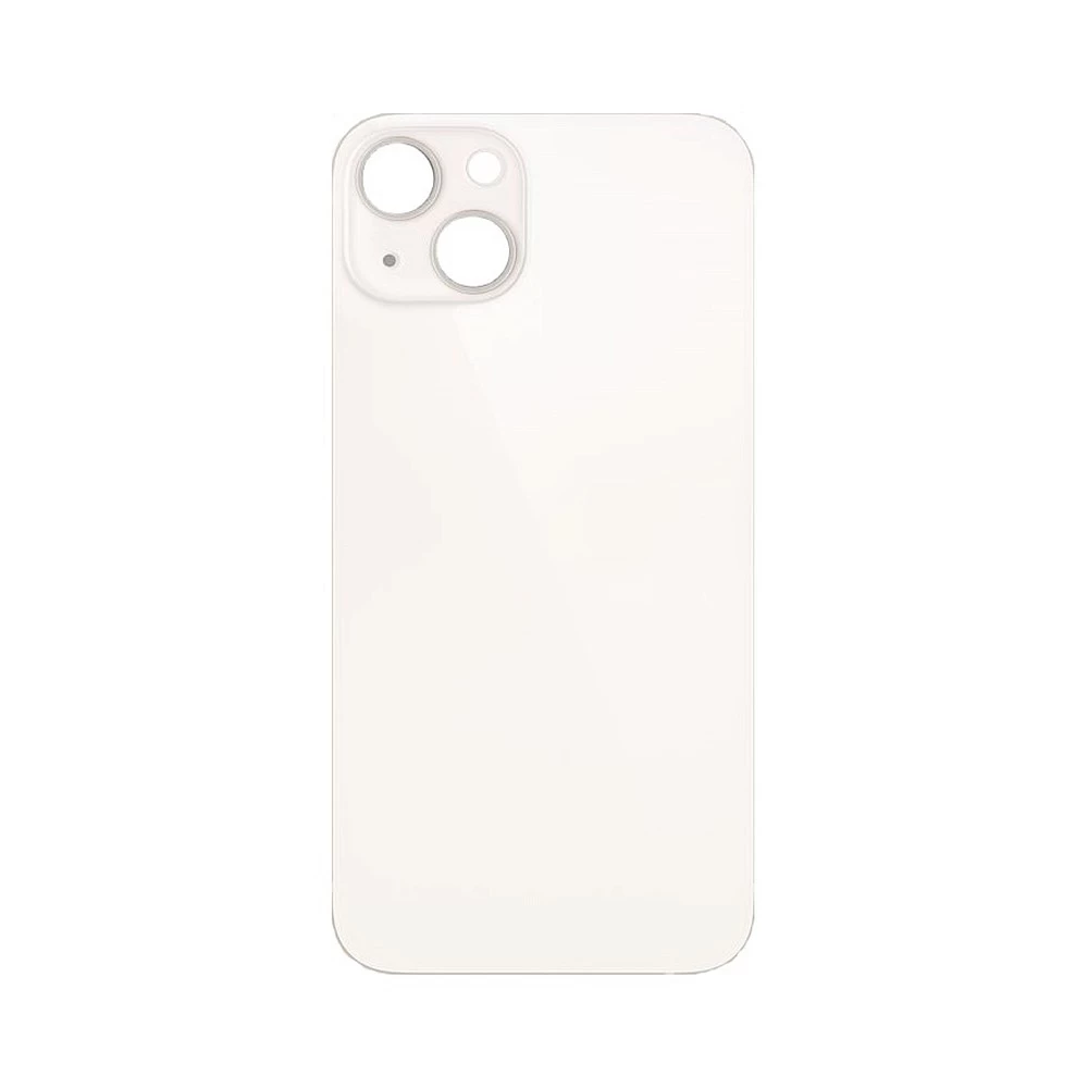 Задняя крышка для iPhone 13 (белый) (ув. вырез камеры) + (СЕ) + логотип ORIG Завод купить оптом