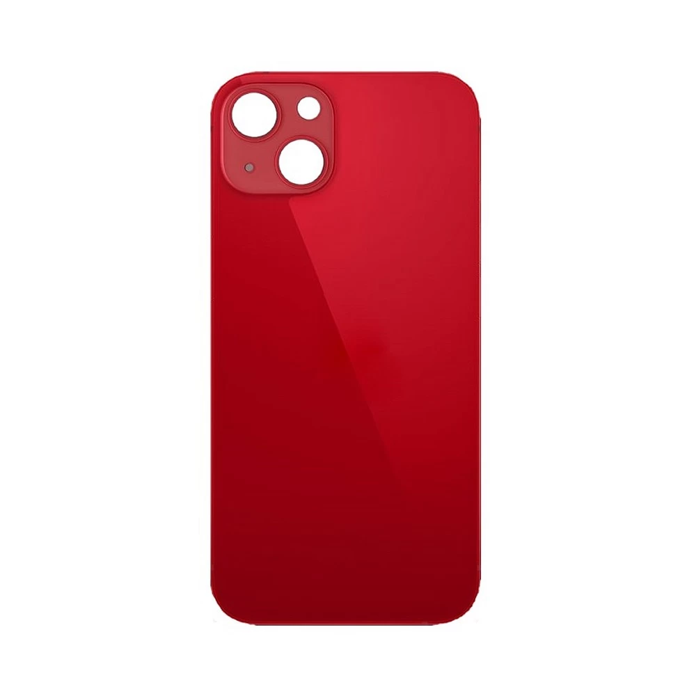 Задняя крышка для iPhone 13 Mini (красный) (ув. вырез камеры) + (СЕ) + логотип ORIG Завод купить оптом