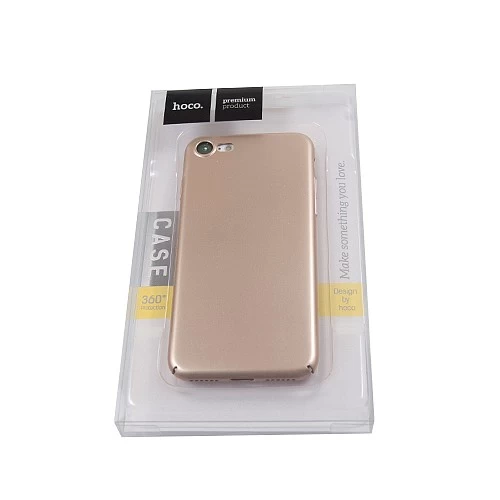 Чехол для iPhone 7 / 8 пластиковый Hoco (золотой)* купить оптом рис 1