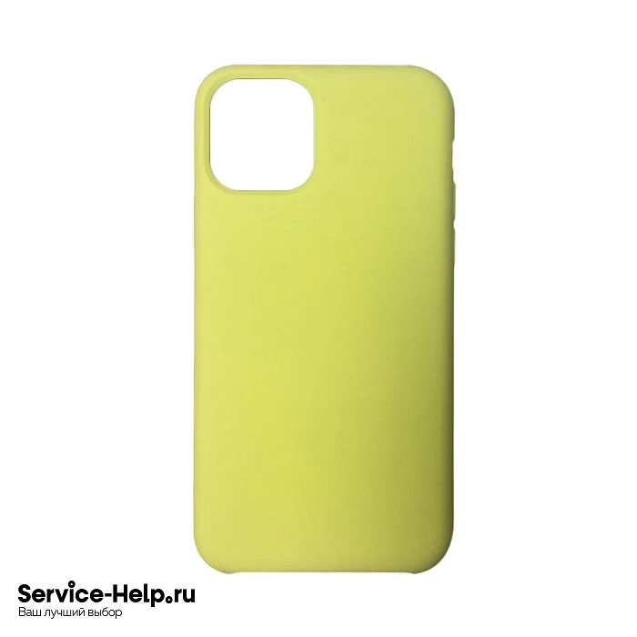 Чехол Silicone Case для iPhone 12 / 12 PRO (жёлтый неон) закрытый низ №32 COPY AAA+* купить оптом рис 1