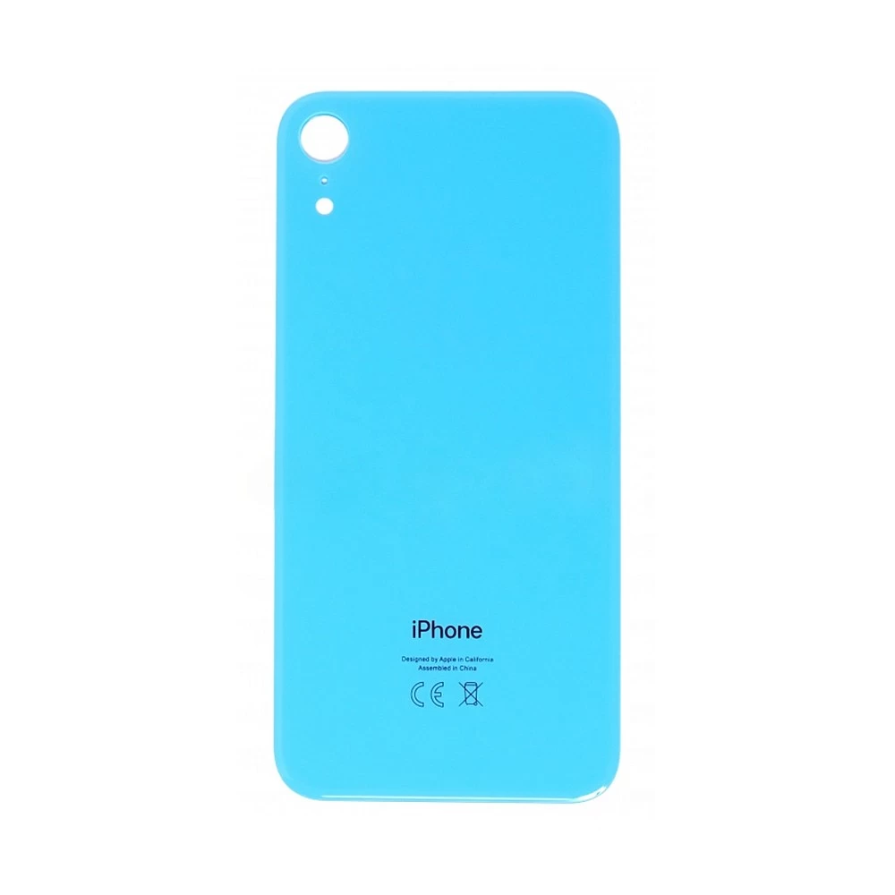 Задняя крышка для iPhone XR (синий) (ув. вырез камеры) + (СЕ) + логотип ORIG Завод купить оптом