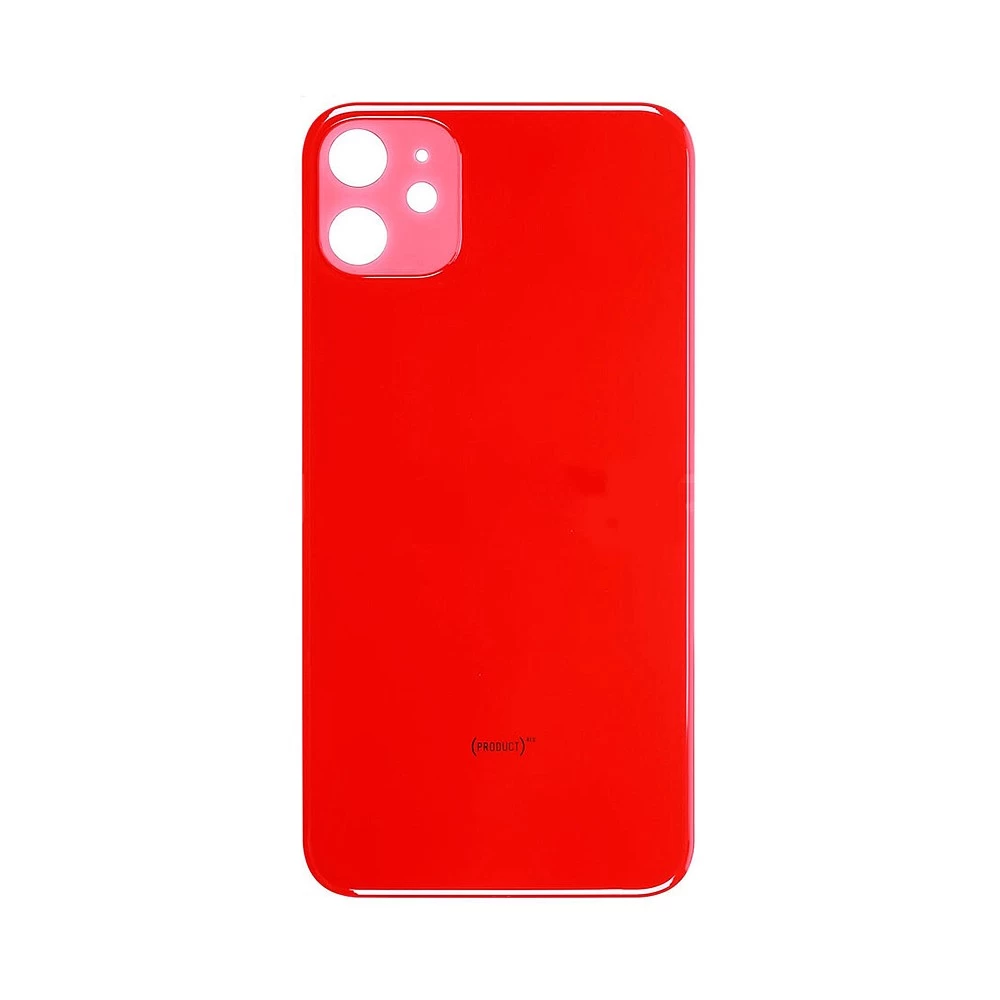 Задняя крышка для iPhone 11 (красный) (ув. вырез камеры) + (СЕ) + логотип ORIG Завод купить оптом