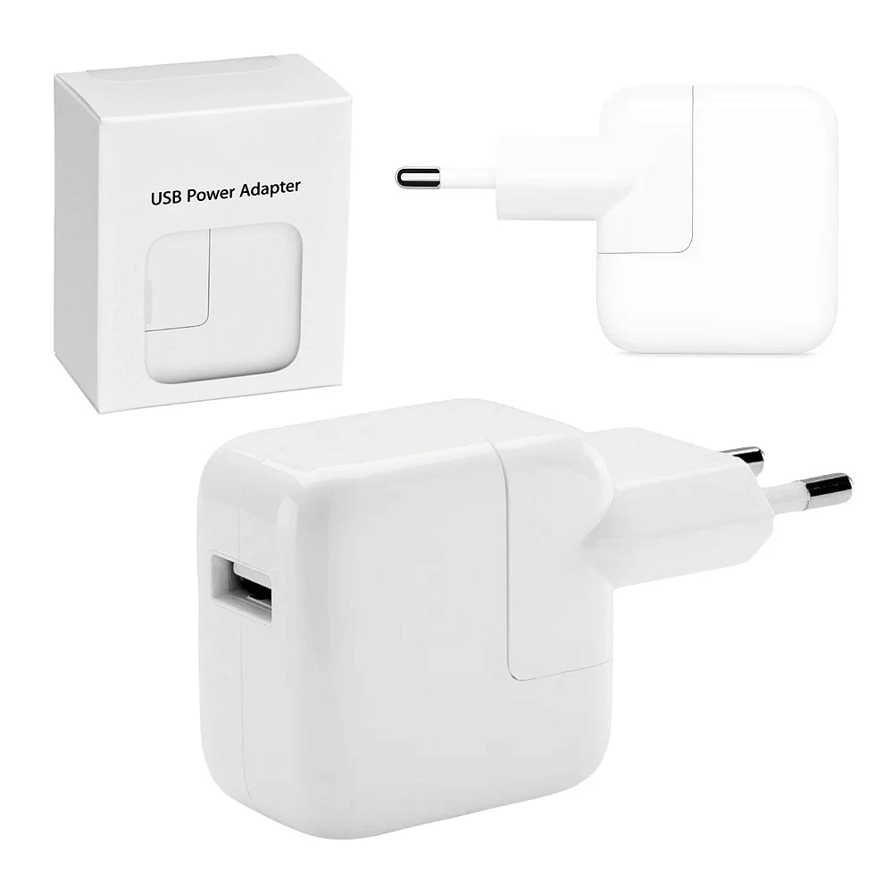 Сетевое зарядное устройство для iPhone (USB) 12W, 2,2A (белый) COPY AAA+ купить оптом