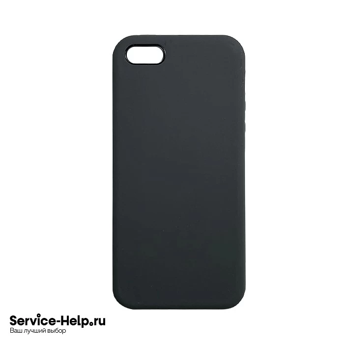 Чехол Silicone Case для iPhone 5 / 5S / SE (тёмно-серый) без логотипа №15 COPY AAA+* купить оптом