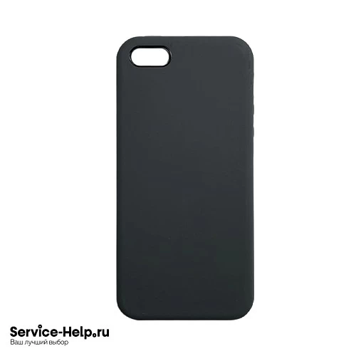 Чехол Silicone Case для iPhone 5 /5S /SE (тёмно-серый) без логотипа №15 COPY AAA+* купить оптом