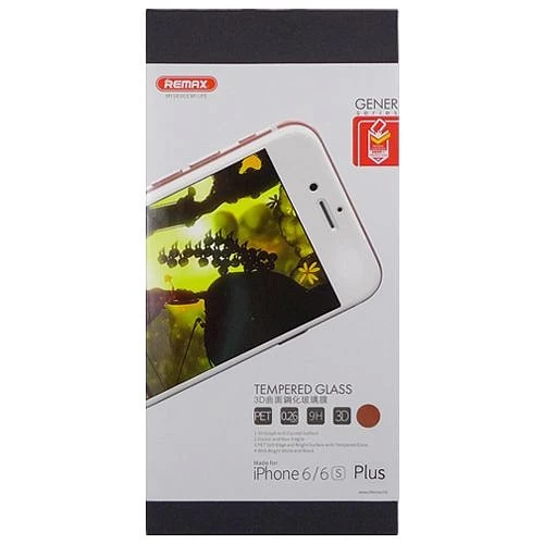 Стекло защитное для iPhone 6 Plus/6S Plus закалённое 0,26мм 3D (красный) Remax	*	 купить оптом рис 1