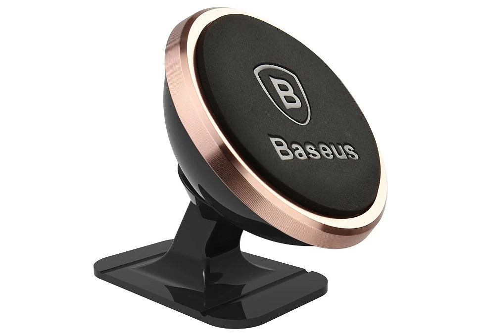 Держатель автомобильный Baseus 360 Strong Magnetic NT0R (чёрный/розовый) * купить оптом рис 1