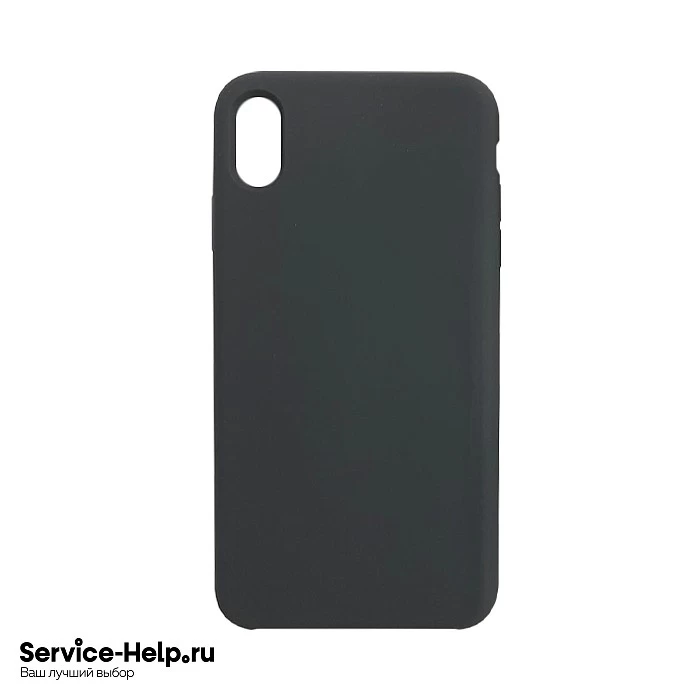 Чехол Silicone Case для iPhone XS MAX (тёмно-серый) без логотипа №15 COPY AAA+* купить оптом рис 1