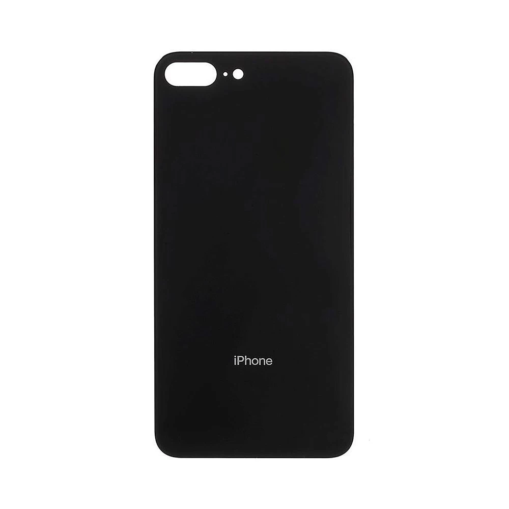 Задняя крышка для iPhone 8 Plus (чёрный) (ув. вырез камеры) + (СЕ) + логотип ORIG Завод купить оптом