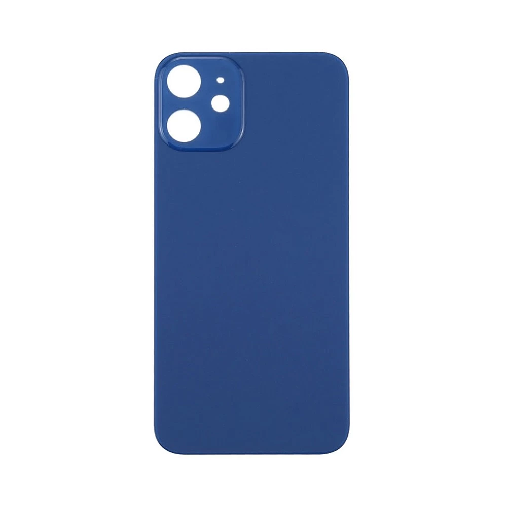 Задняя крышка для iPhone 12 Mini (синий) (ув. вырез камеры) + (СЕ) + логотип ORIG Завод купить оптом