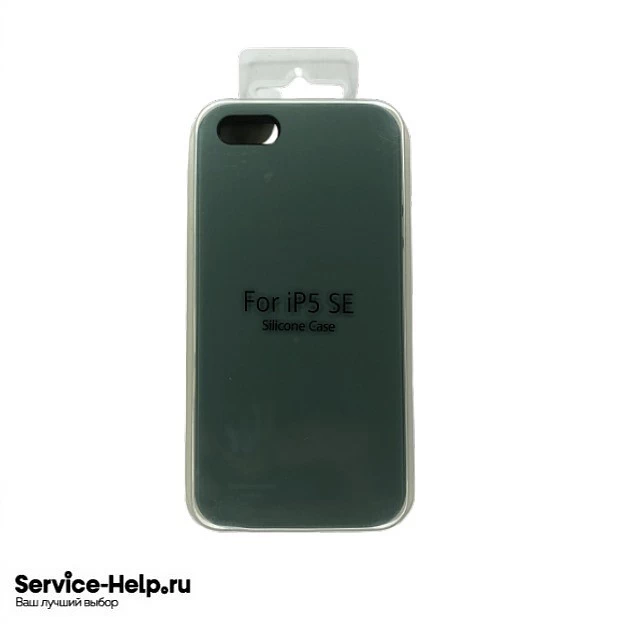 Чехол Silicone Case для iPhone 5 / 5S / SE (изумрудный) без логотипа №58 COPY AAA+* купить оптом рис 1