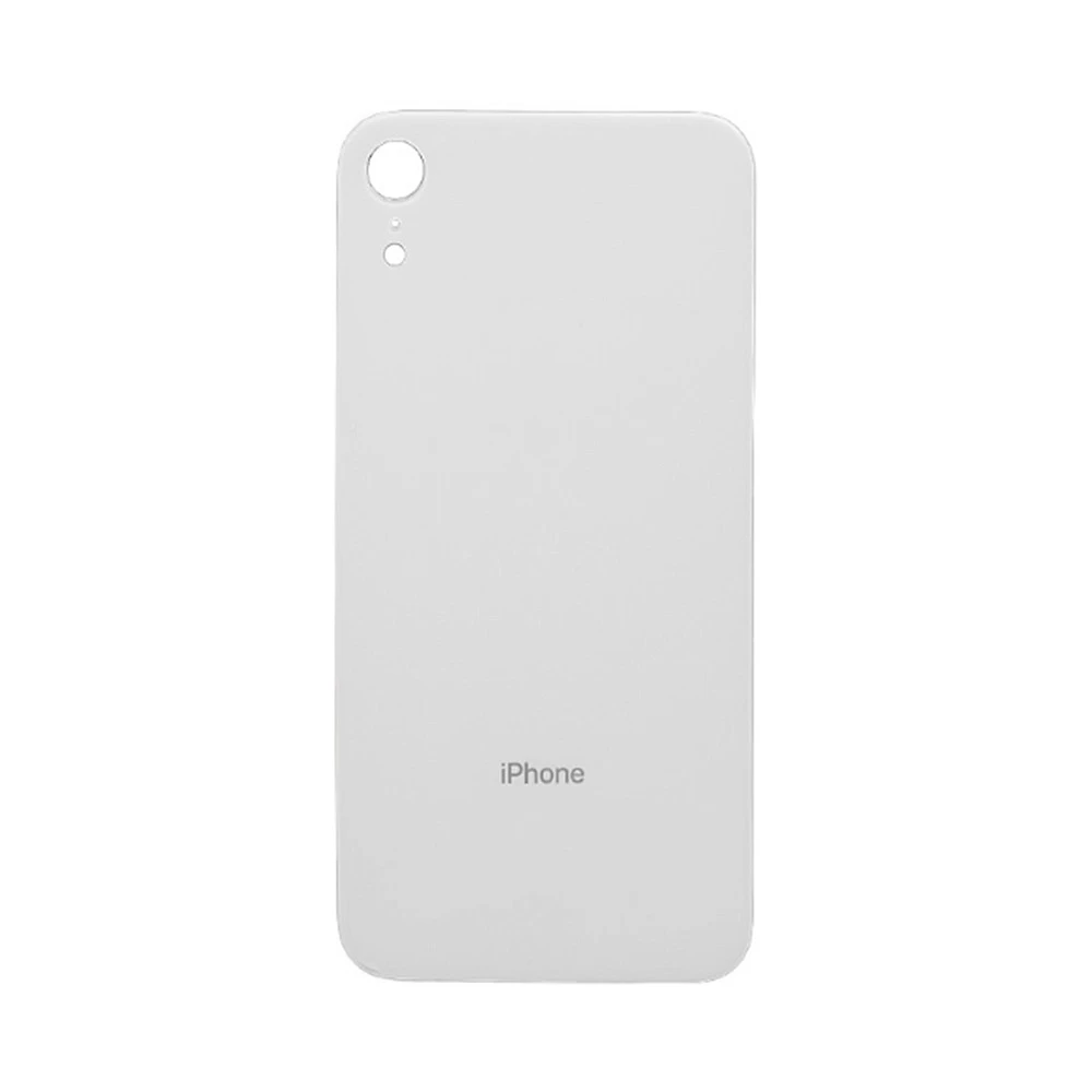 Задняя крышка для iPhone XR (белый) (ув. вырез камеры) + (СЕ) + логотип ORIG Завод купить оптом рис 1