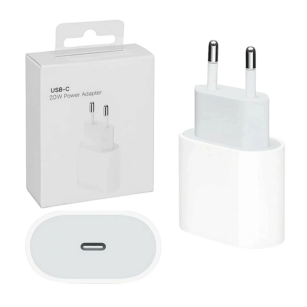 Сетевое зарядное устройство для iPhone (Type-C) 20W, 3A (белый) ORIG Завод купить оптом