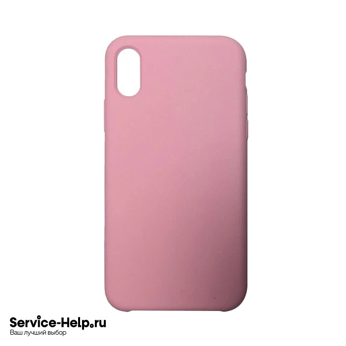 Чехол Silicone Case для iPhone X / XS (розовый) без логотипа №6 COPY AAA+* купить оптом