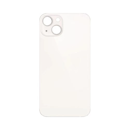Задняя крышка для iPhone 13 Mini (белый) (ув. вырез камеры) + (СЕ) + логотип ORIG Завод купить оптом