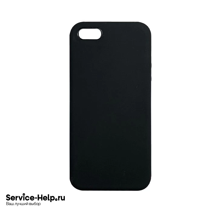 Чехол Silicone Case для iPhone 5 / 5S / SE (чёрный) без логотипа №18 COPY AAA+* купить оптом
