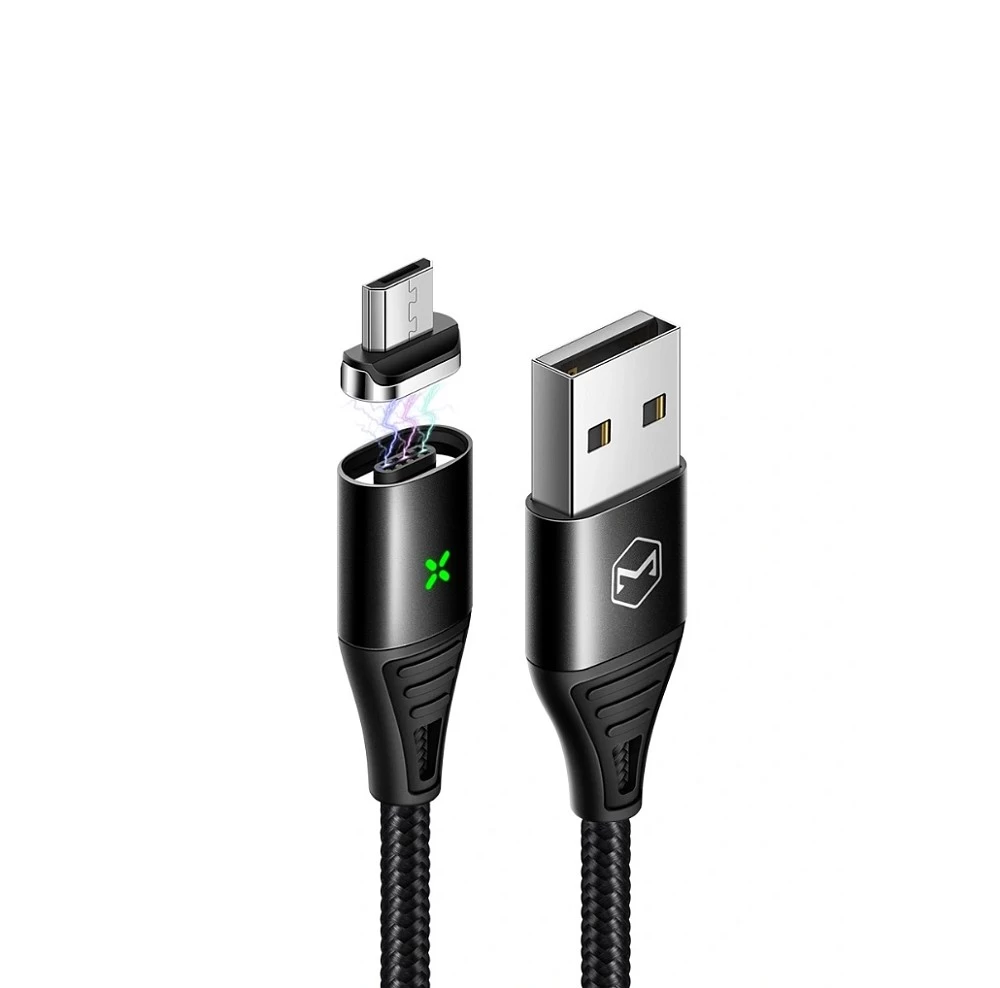 Кабель Micro USB - USB (CA-6520) "MAGNETIC" 4А длина 1,2м (чёрный) * купить оптом