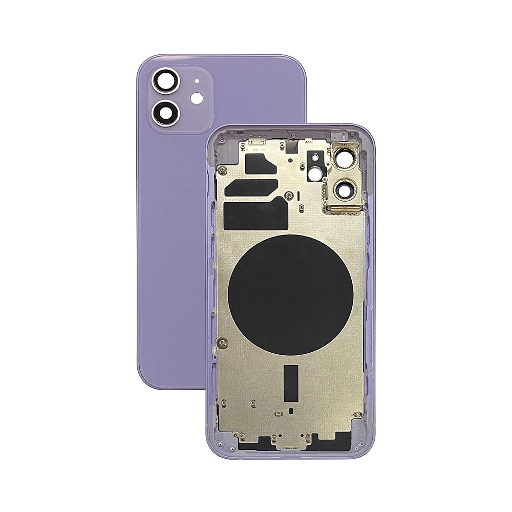 Корпус для iPhone 12 (фиолетовый) ORIG Завод (CE) + логотип купить оптом
