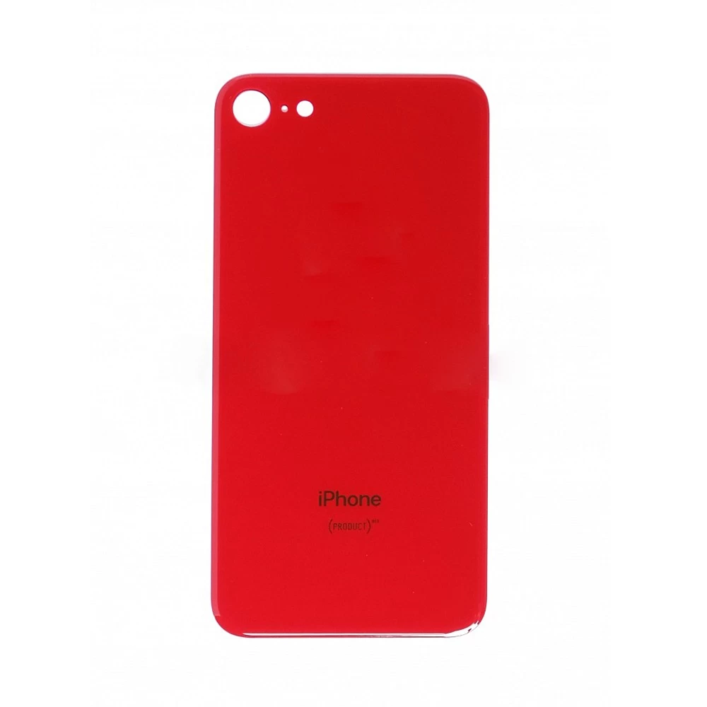 Задняя крышка для iPhone 8 (красный) (ув. вырез камеры) + (СЕ) + логотип ORIG завод купить оптом