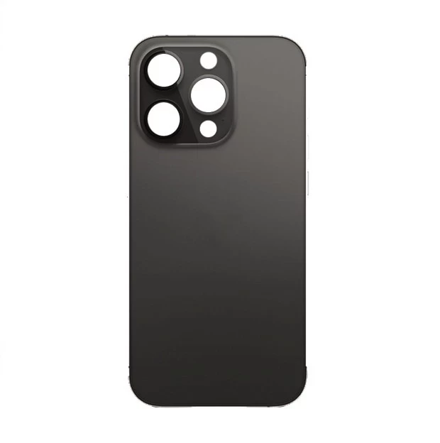 Задняя крышка для iPhone 14 Pro (чёрный) (ув. вырез камеры) + (СЕ) + логотип ORIG Завод купить оптом
