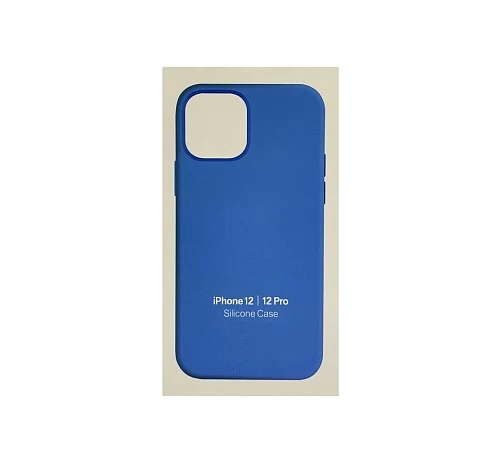 Чехол Silicone Case для iPhone 12 / 12 PRO (с анимацией) (голубой) №4 ORIG Завод* купить оптом рис 2
