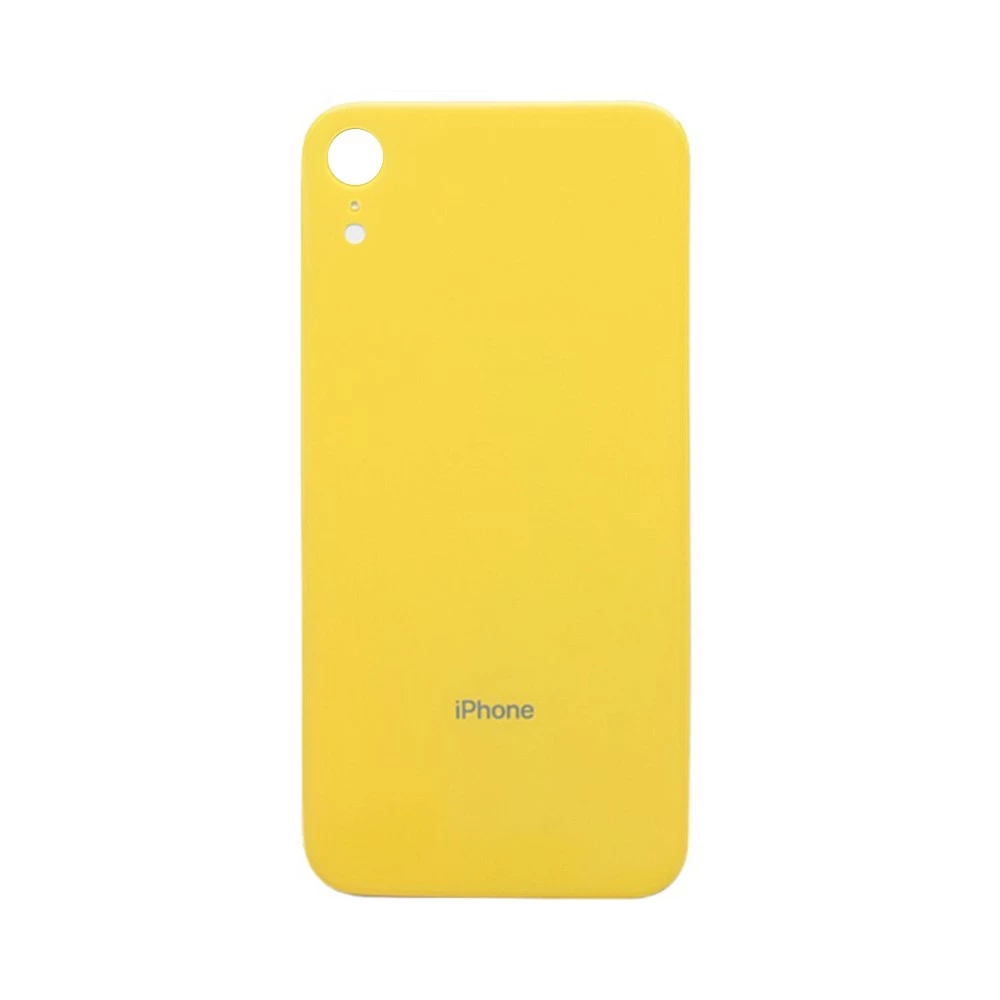 Задняя крышка для iPhone XR (жёлтый) (ув. вырез камеры) + (СЕ) + логотип ORIG Завод купить оптом