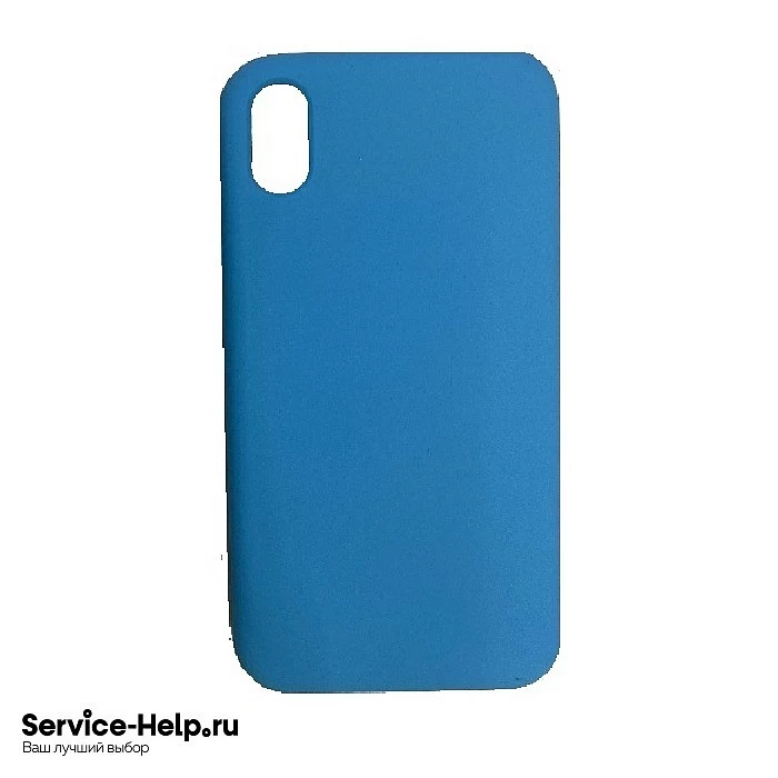 Чехол Silicone Case для iPhone X / XS (голубой) №16 COPY AAA+ купить оптом рис 1