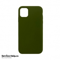 Чехол Silicone Case для iPhone 12 / 12 PRO (тёмно-оливковый) закрытый низ №48 COPY AAA+ - Service-Help.ru