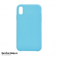 Чехол Silicone Case для iPhone X / XS (голубой) без логотипа №16 COPY AAA+* - Service-Help.ru