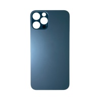 Задняя крышка для iPhone 12 PRO MAX (синий) (ув. вырез камеры) + (СЕ) + логотип ORIG Завод - Service-Help.ru